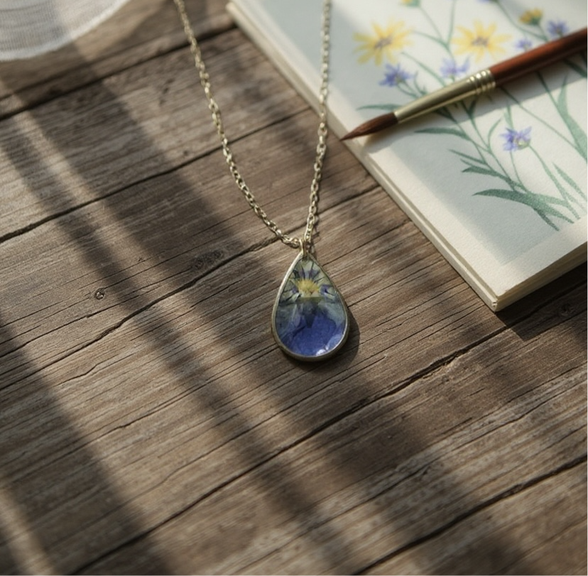 Hanger Drop – Viooltje – Goud