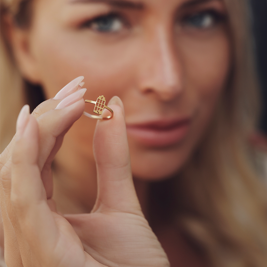 Ring - Grachtenpandje - Goud - Open