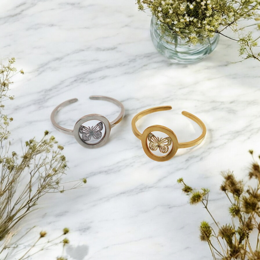 Ring GeoS - Wings - Zilver