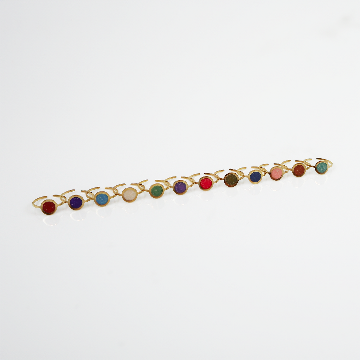 Geboortesteen Ring - Goud - Oktober - Rozenkwarts Roze