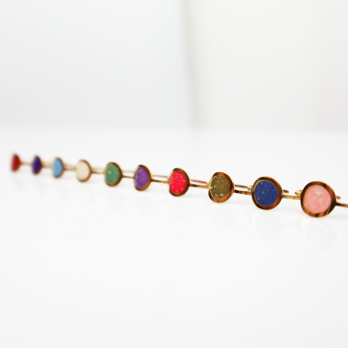 Geboortesteen Ring - Goud - Oktober - Rozenkwarts Roze