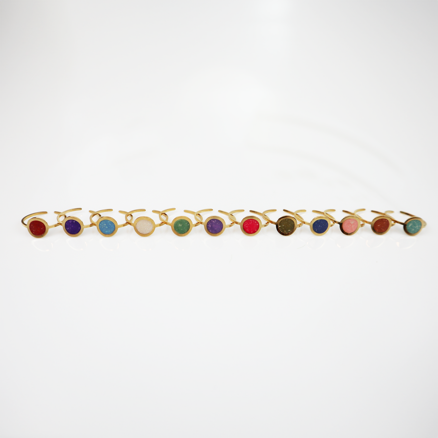 Geboortesteen Ring - Goud - Oktober - Rozenkwarts Roze