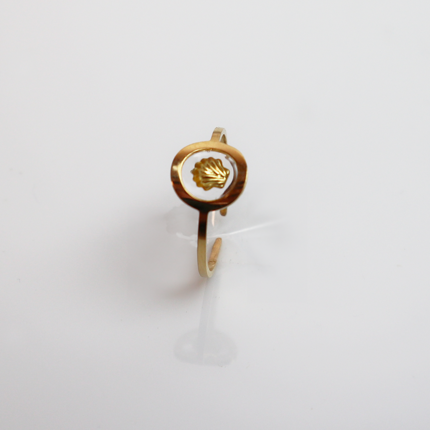 Ring GeoS - Sint Jacobsschelp - Goud