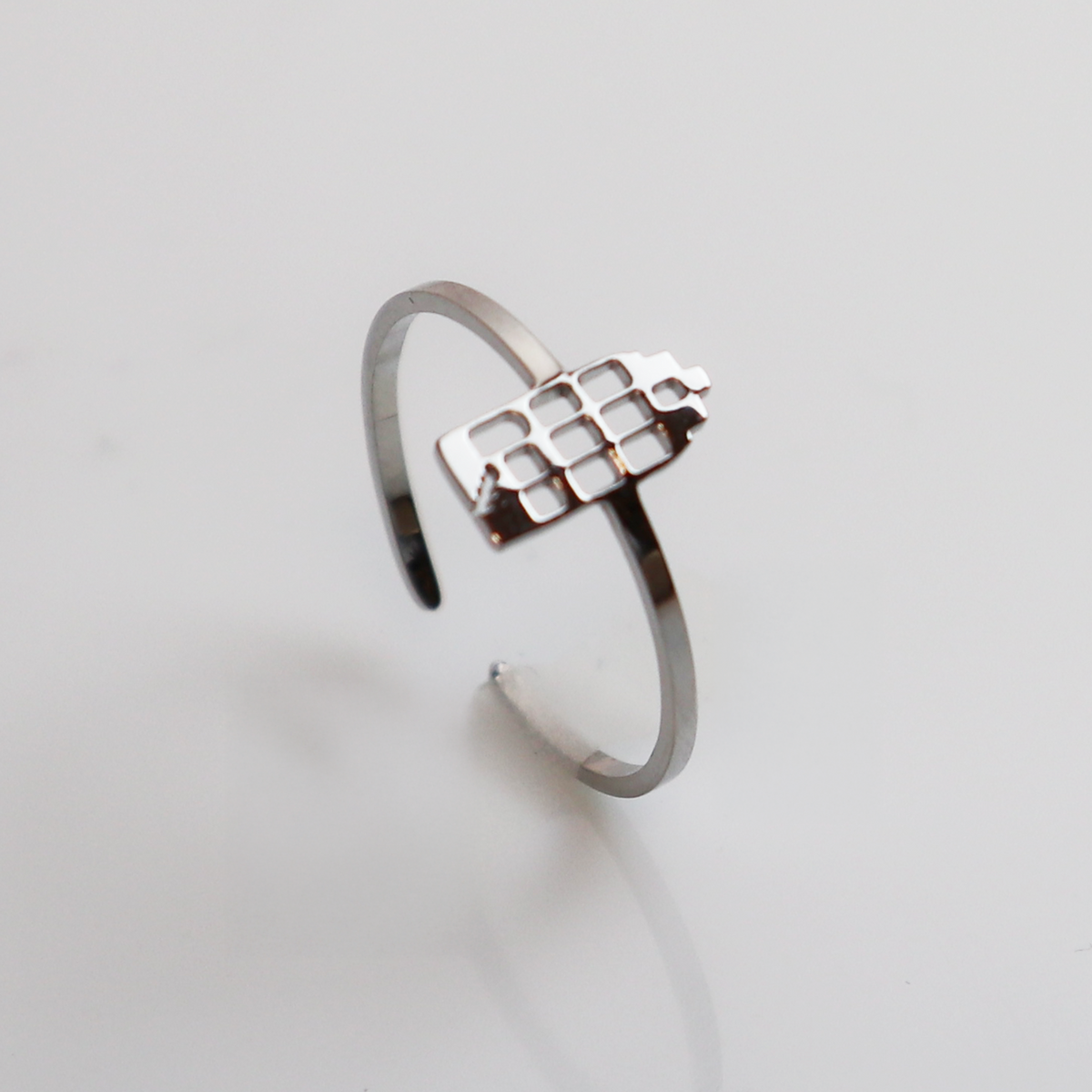Ring - Grachtenpandje - Zilver - Open