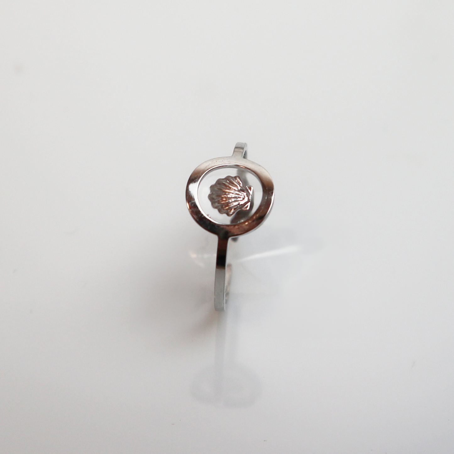 Ring GeoS - Sint Jacobsschelp - Zilver