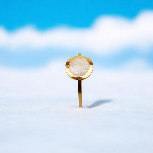 Geboortesteen Ring - Goud - April - Diamant Wit