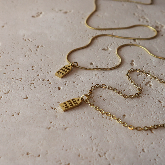 Hanger - Grachtenpandje – Goud - Open