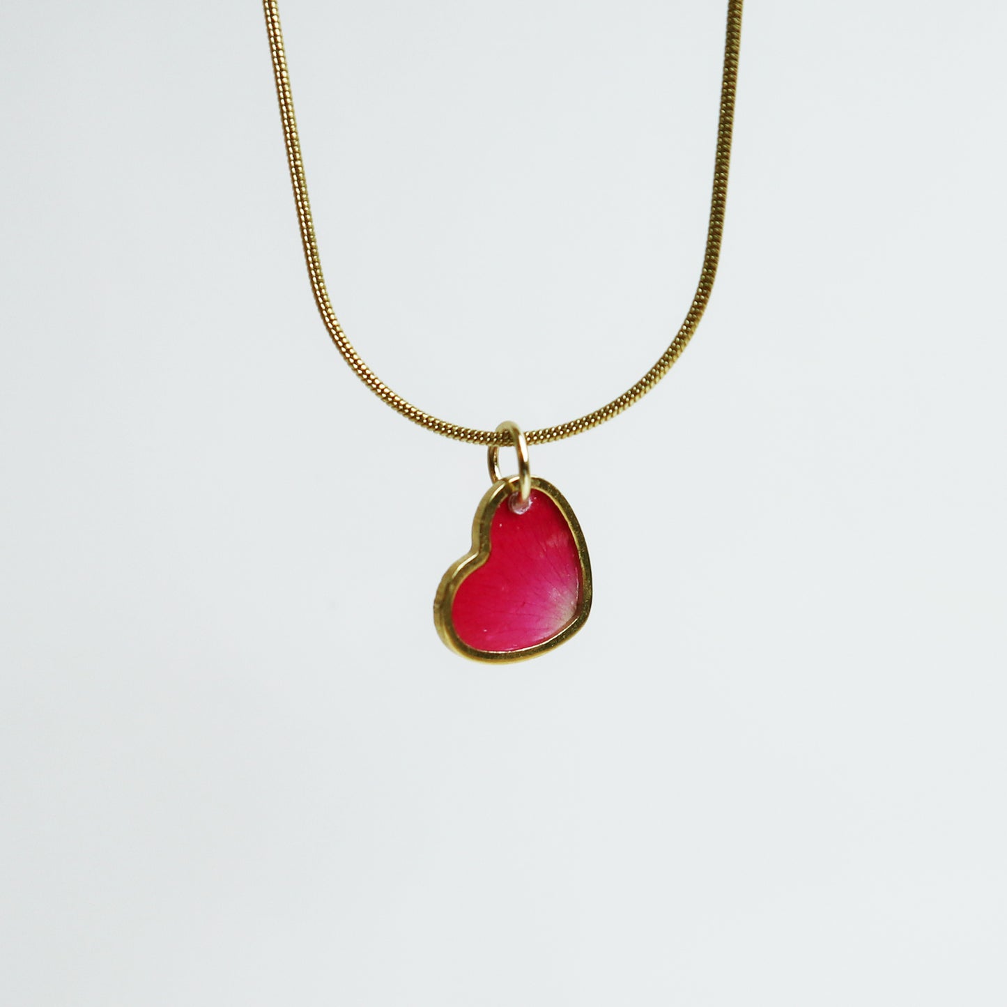 Hanger Hartje – Roos - Rood/Roze - Goud