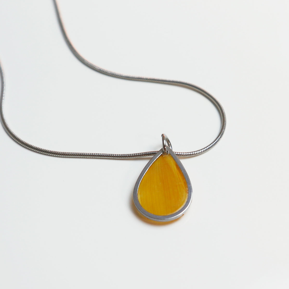 Hanger Drop – Zonnebloem – Zilver