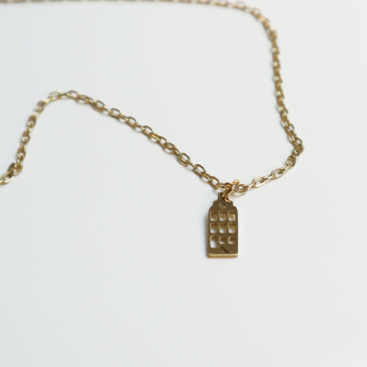Hanger - Grachtenpandje – Goud - Open