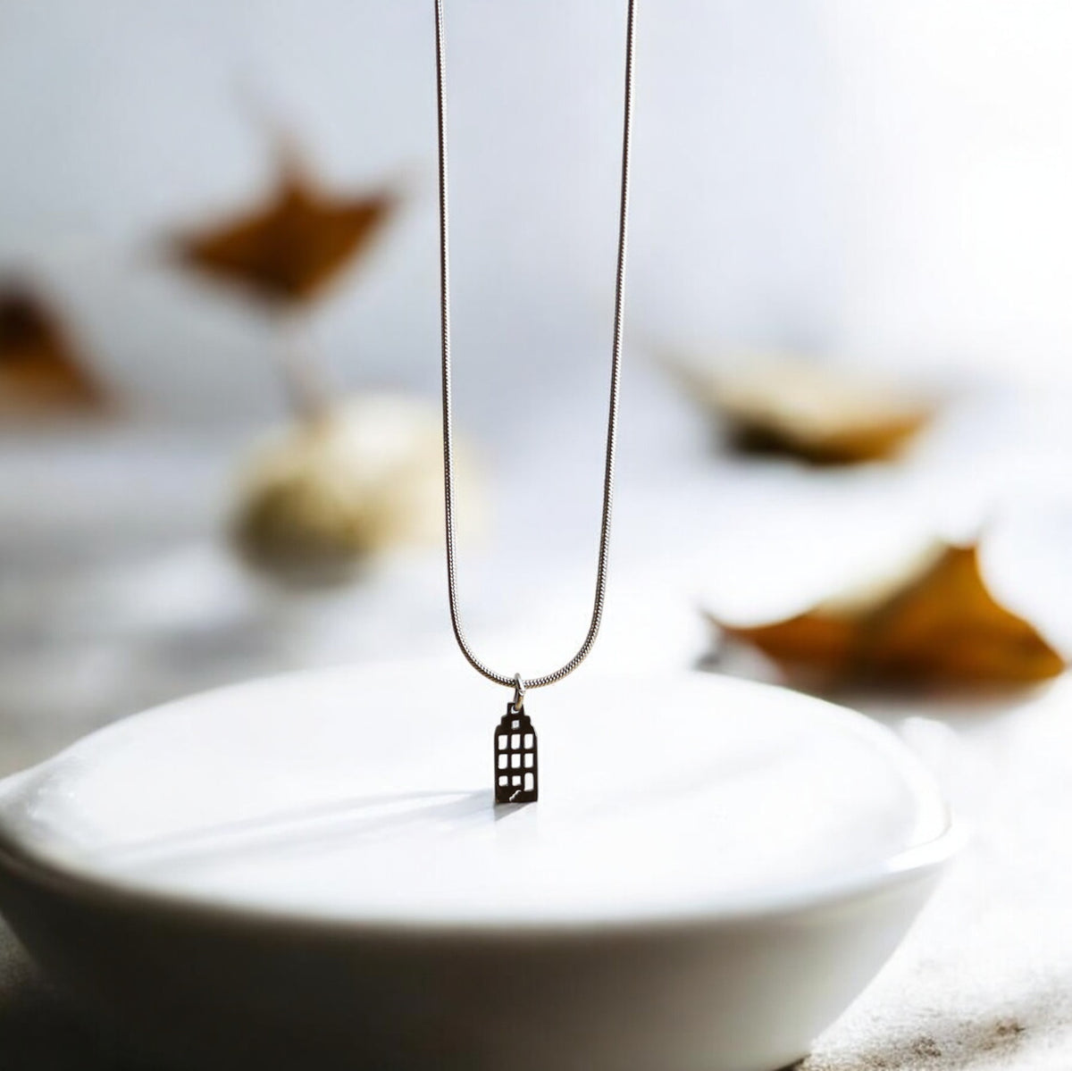 Hanger - Grachtenpandje – Zilver - Open