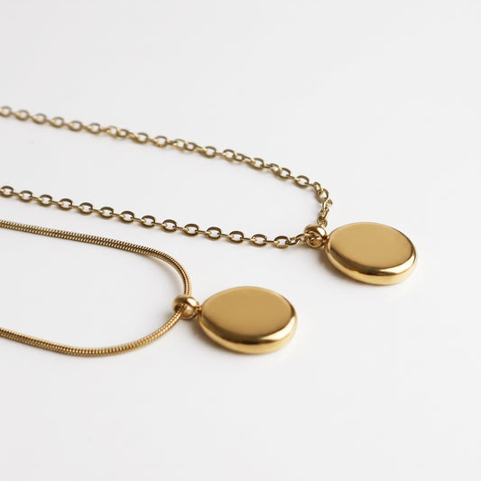 Kiezel Goud + ketting