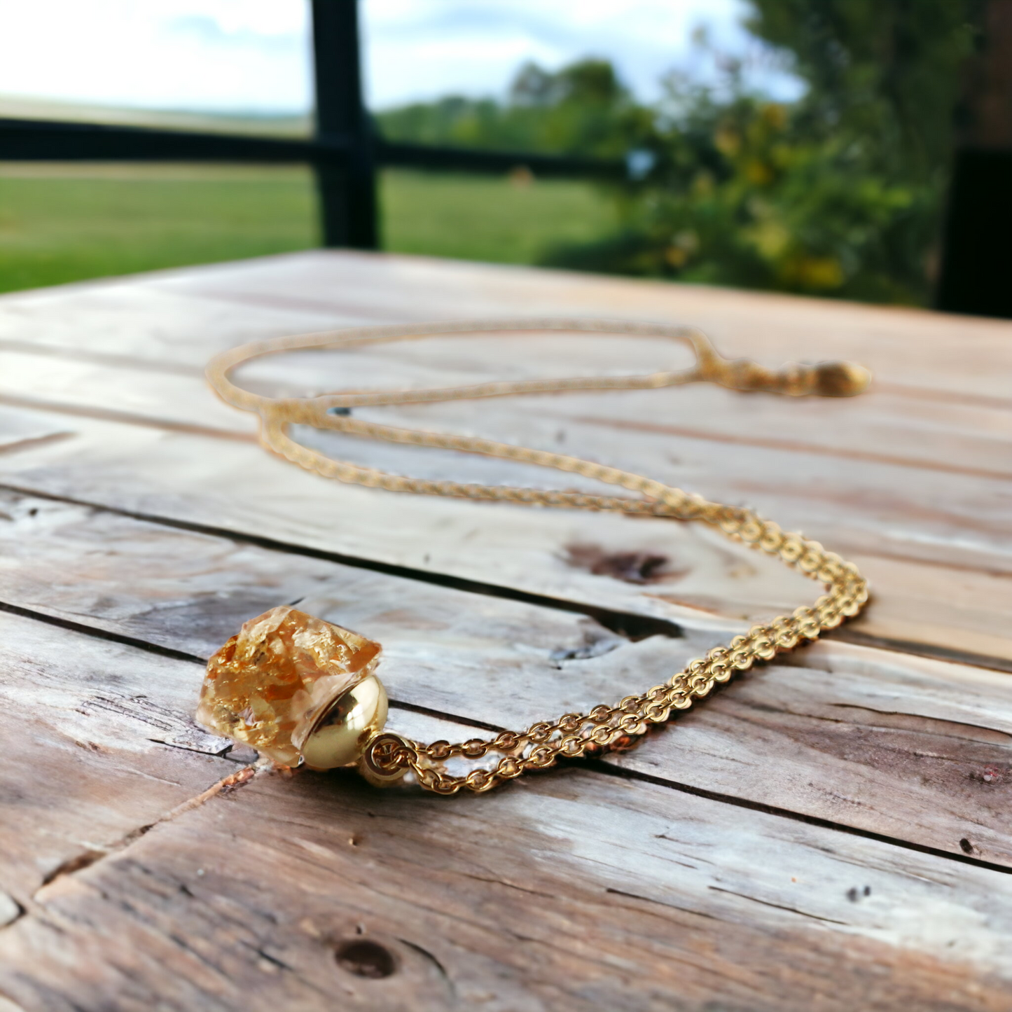 Drupt Hanger Crystal Golden Cloud