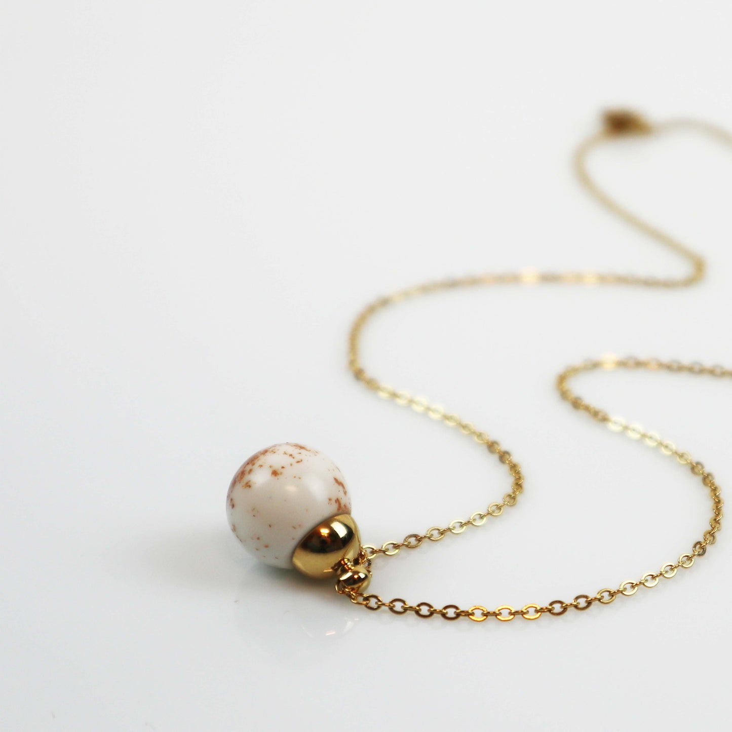 Drupt Hanger Snufje Goud Wit