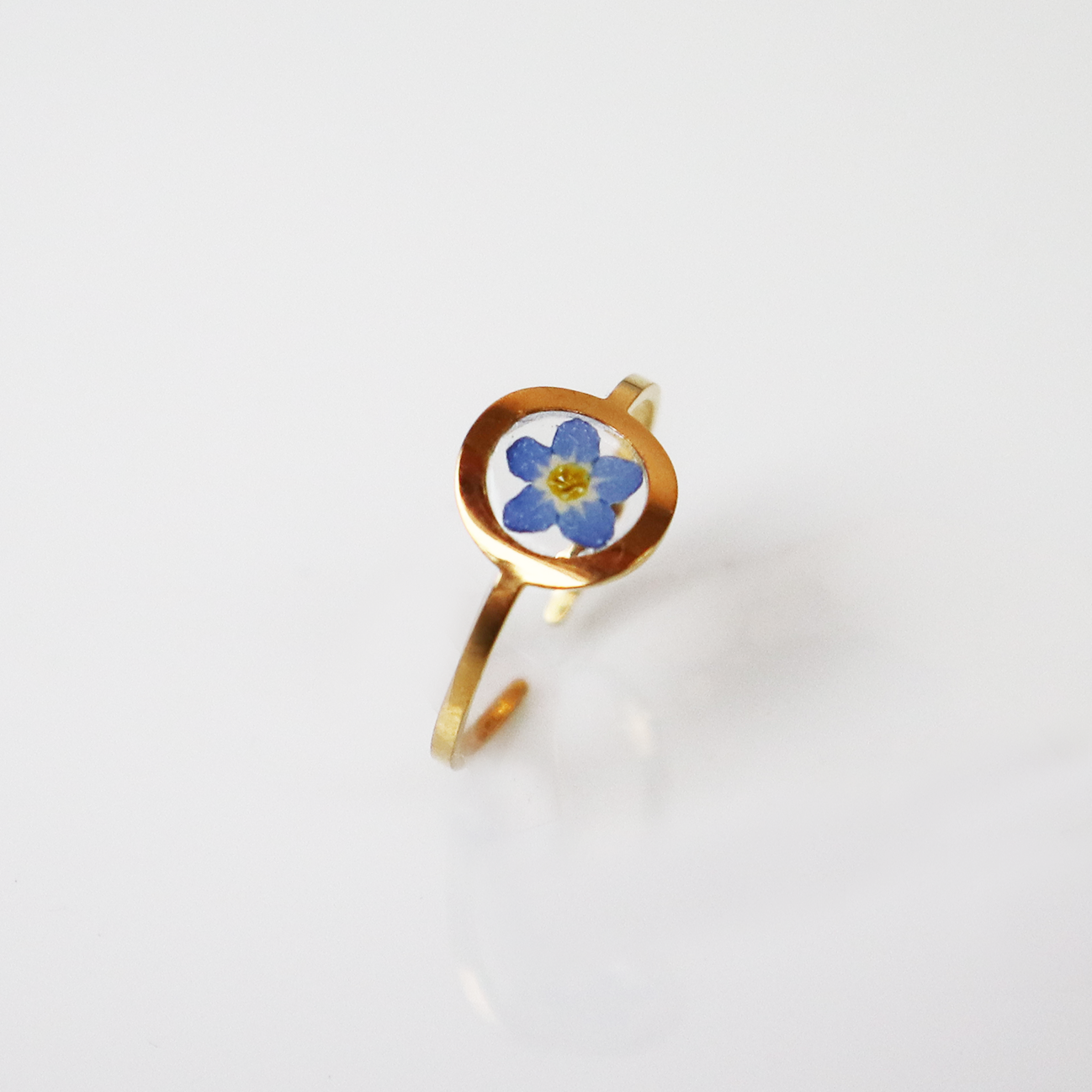 Ring GeoS - Vergeet Me Niet - Goud