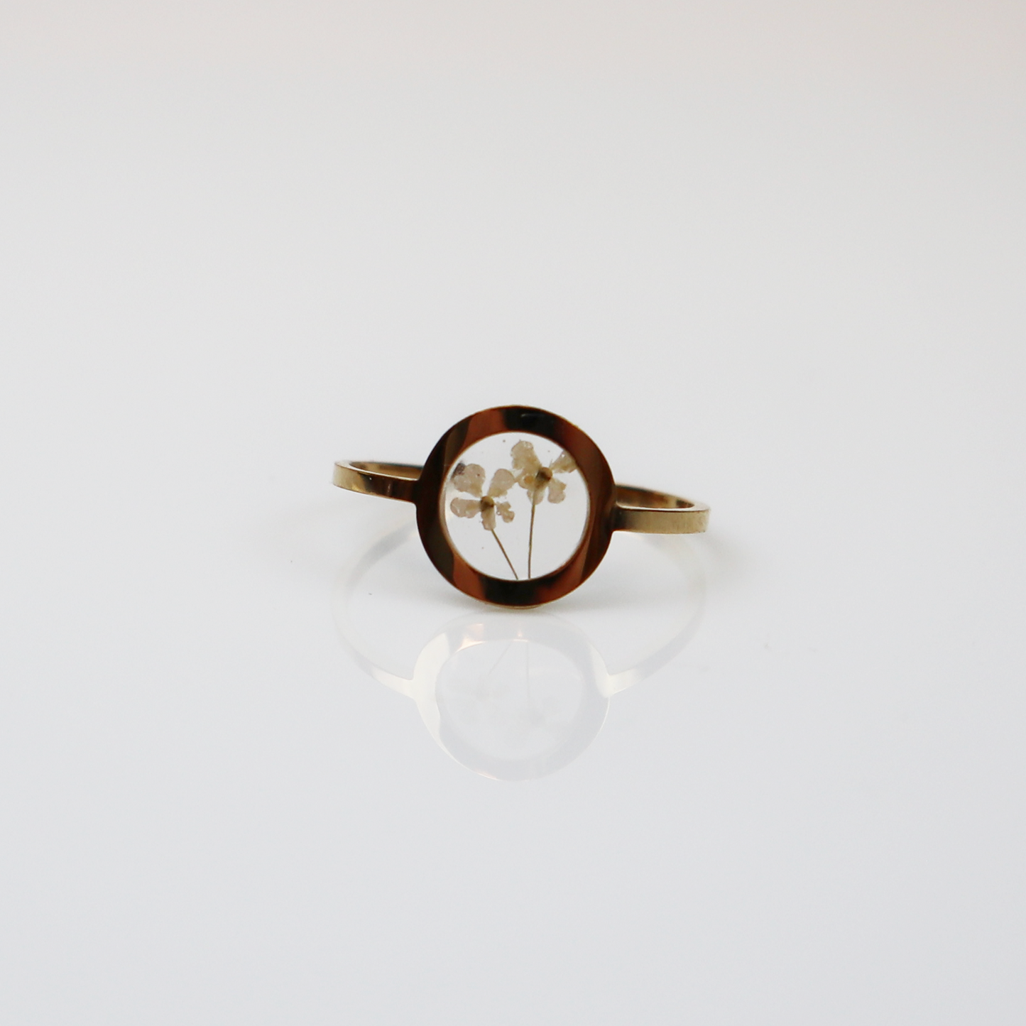 Ring GeoS - Dille - Wit - Goud