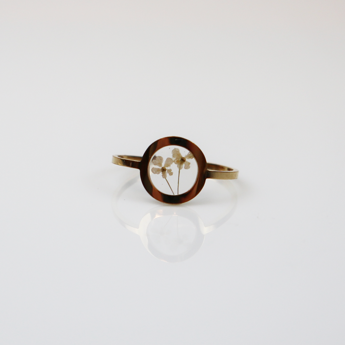 Ring GeoS - Dille - Wit - Goud