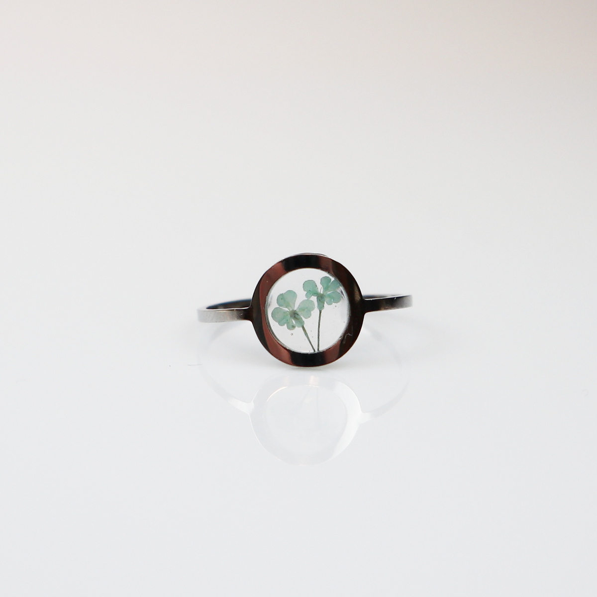 Ring GeoS - Dille - Mint - Zilver