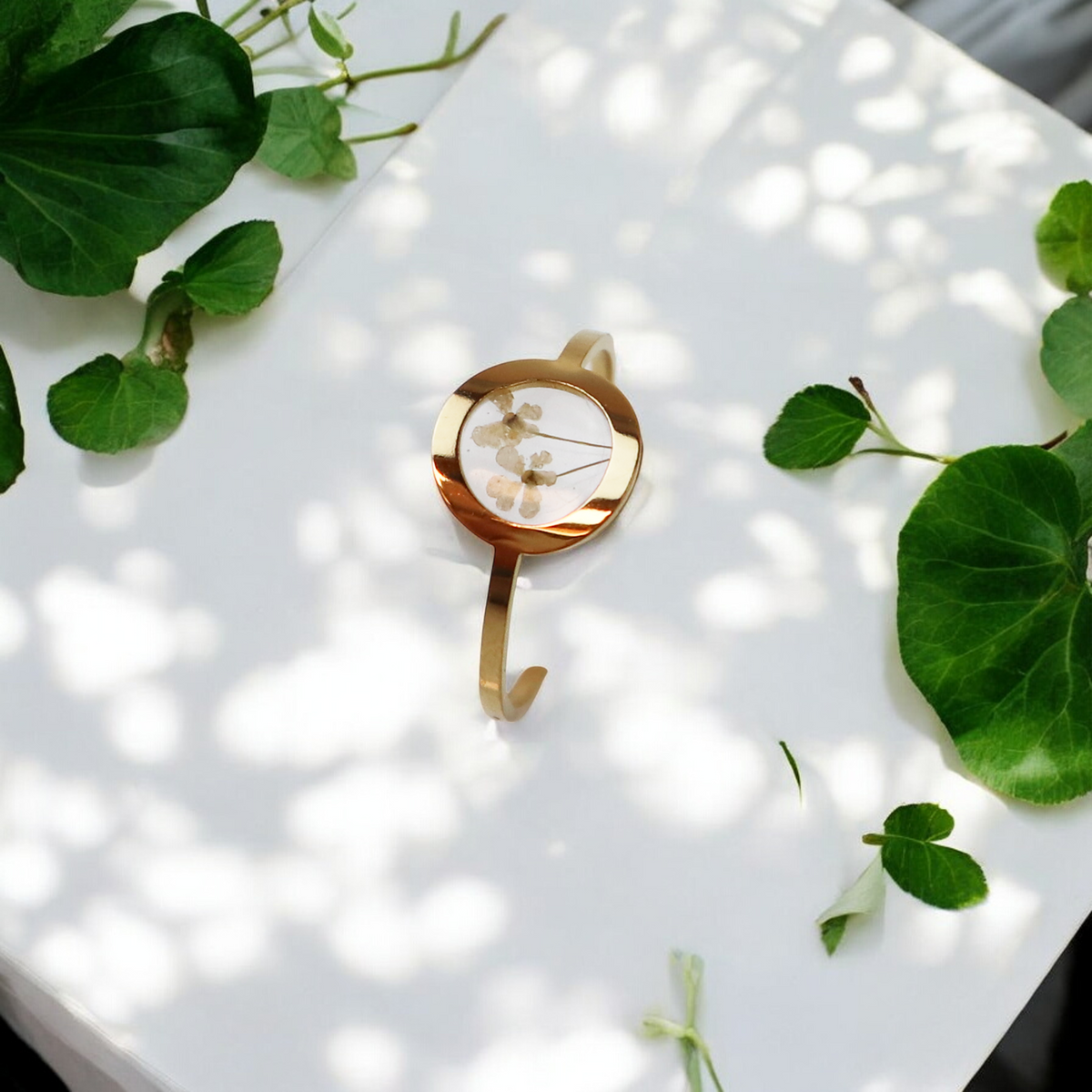 Ring GeoS - Dille - Wit - Goud