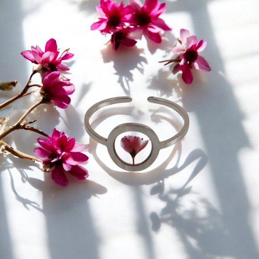 Ring GeoS - Japanse Bloesem - Zilver