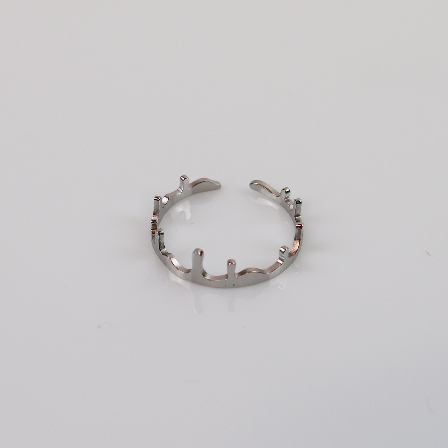 Ring - Druppels - Zilver