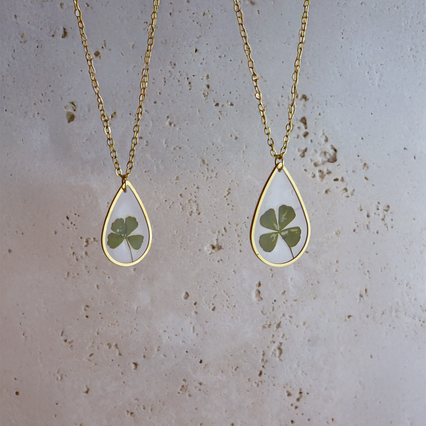 Hanger Drop – Klavertje vier – Goud