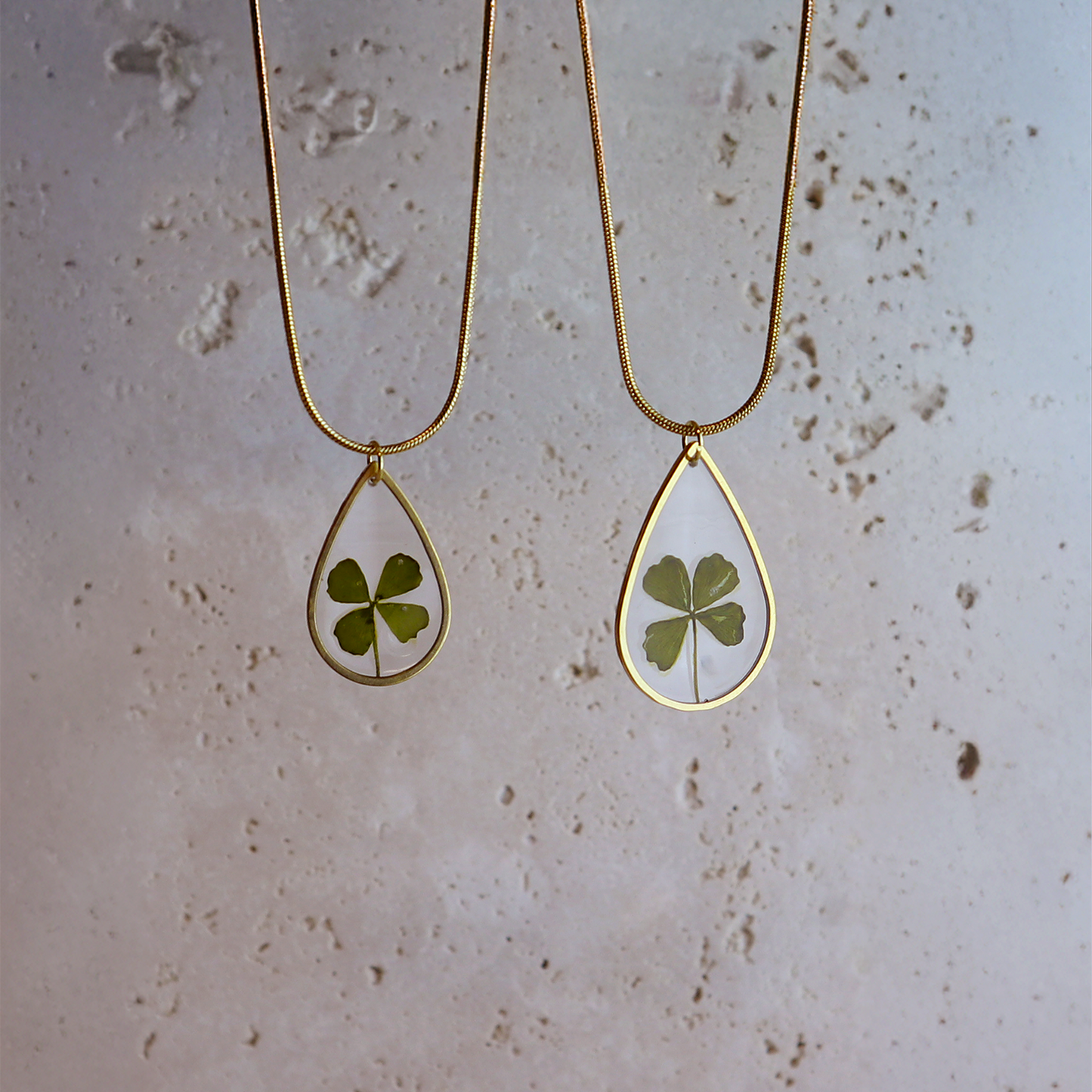 Hanger Drop – Klavertje vier – Goud