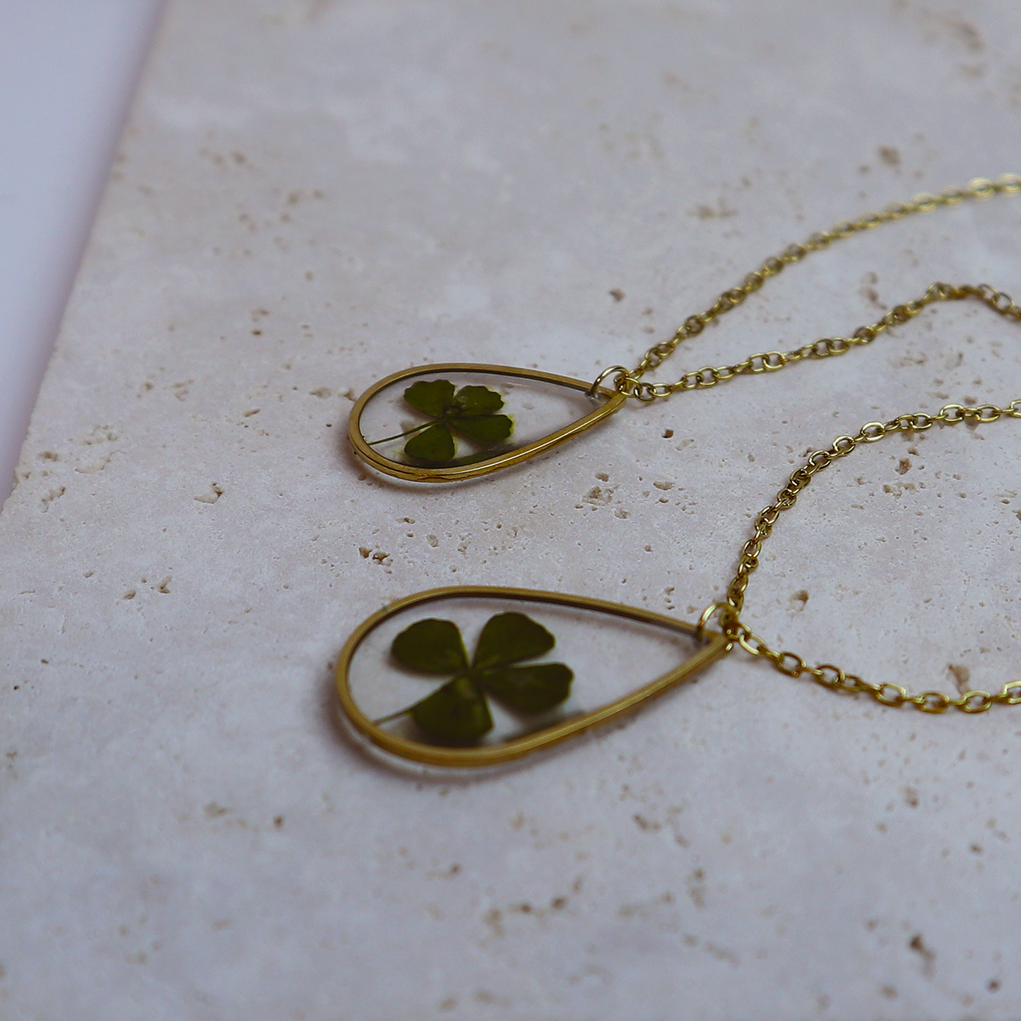 Hanger Drop – Klavertje vier – Goud