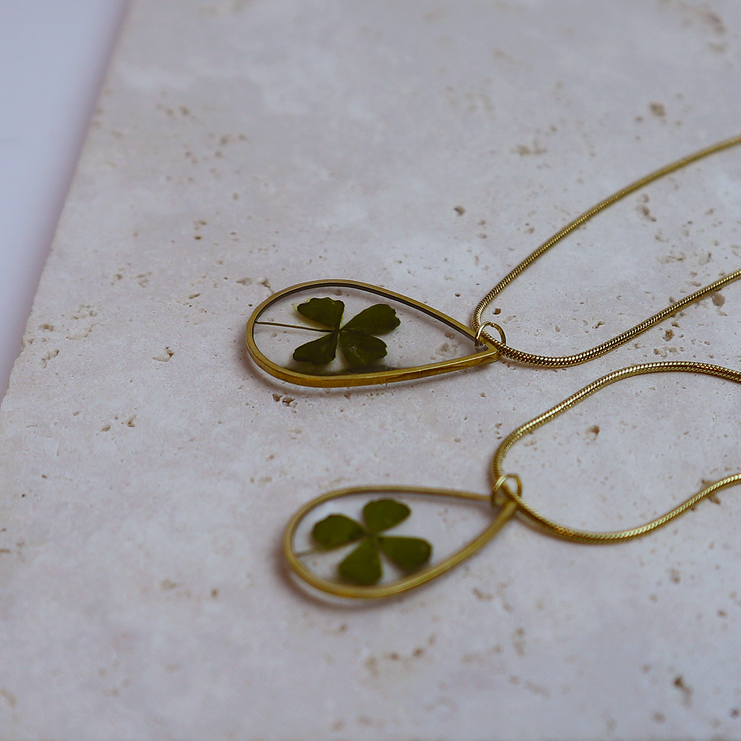 Hanger Drop – Klavertje vier – Goud