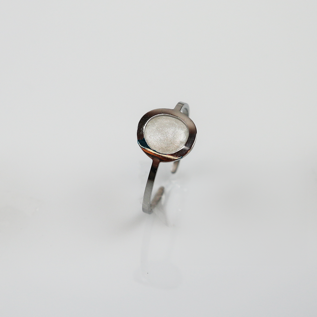 Ring GeoS Sterrenstof Zilver