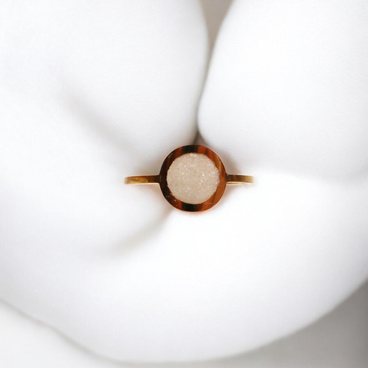 Geboortesteen Ring - Goud - April - Diamant Wit