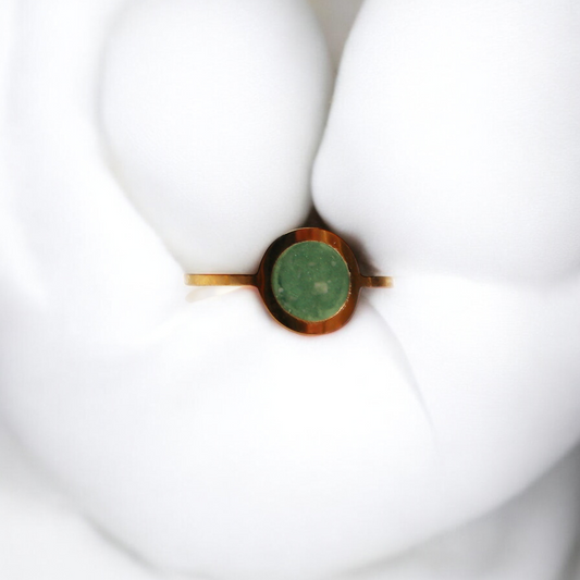 Geboortesteen Ring - Goud - Mei - Smaragd Groen