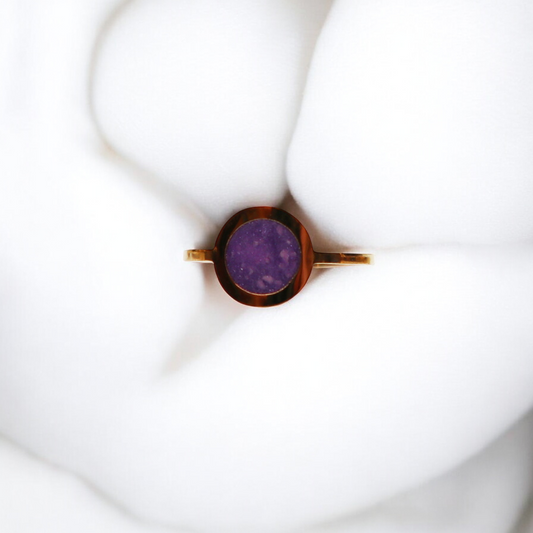 Geboortesteen Ring - Goud - Juni – Amethist Licht Paars