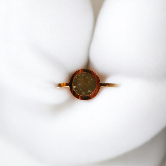 Geboortesteen Ring - Goud - Augustus - Peridoot Groen