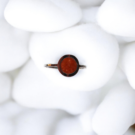 Geboortesteen Ring - Zilver - November - Topaas Roodbruin