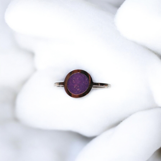 Geboortesteen Ring - Zilver - Juni – Amethist Licht Paars