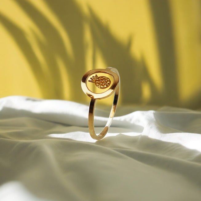 Ring GeoS Ananas Goud