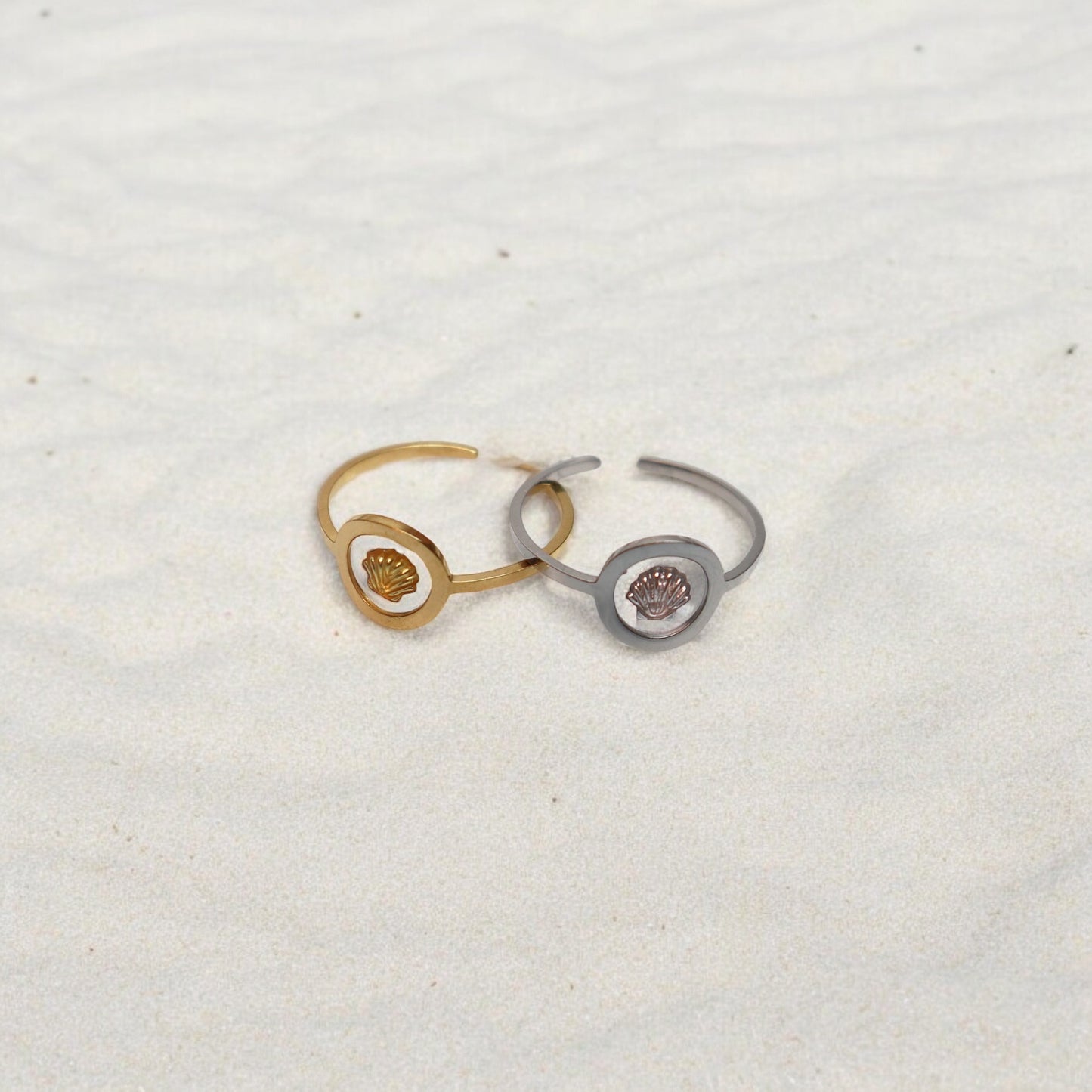 Ring GeoS - Sint Jacobsschelp - Zilver