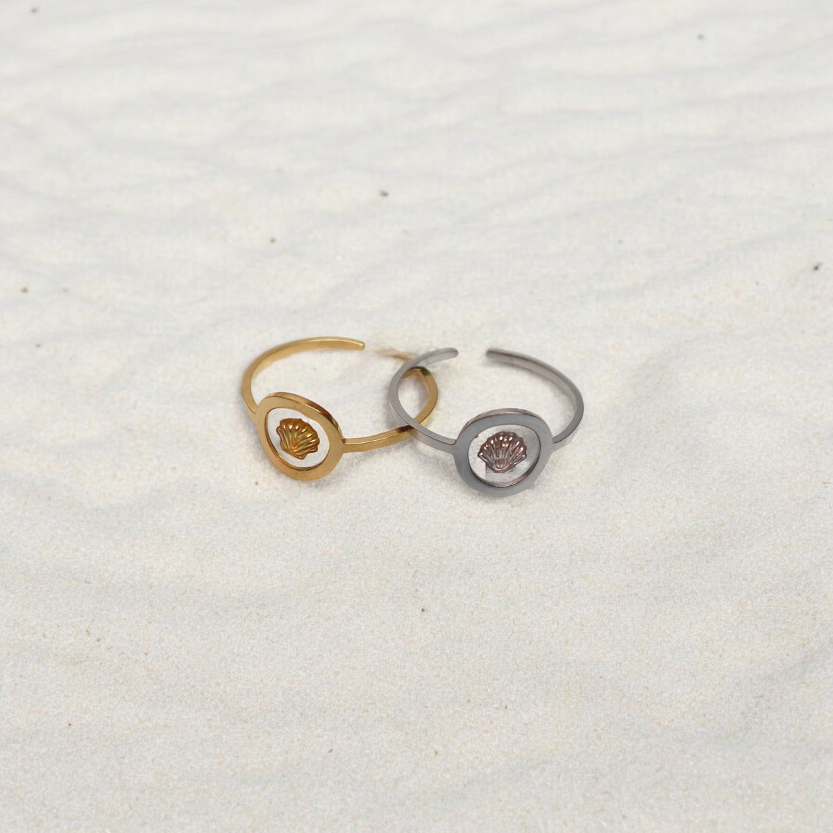 Ring GeoS - Sint Jacobsschelp - Zilver