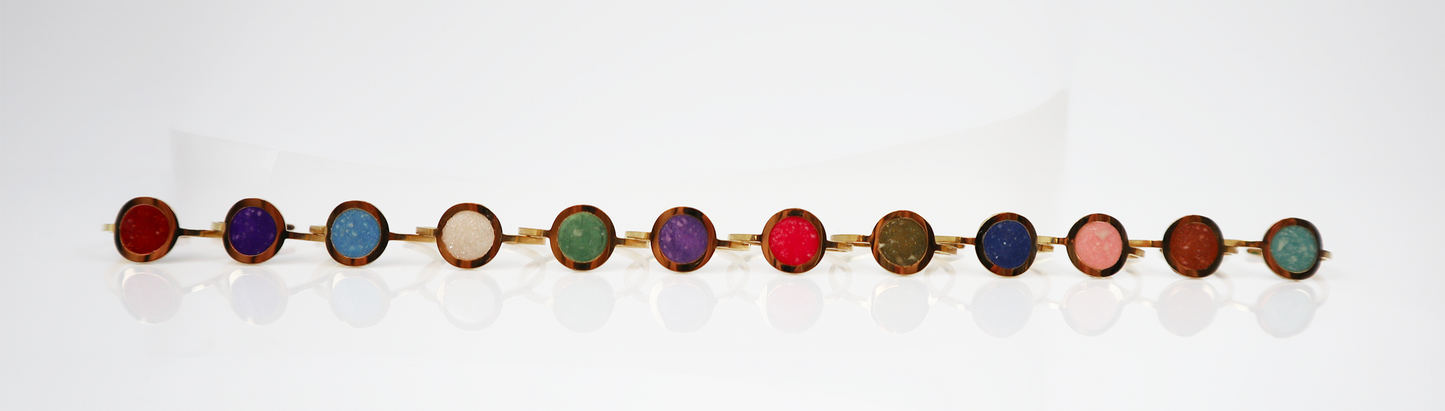 Geboortesteen Ring - Goud - Oktober - Rozenkwarts Roze