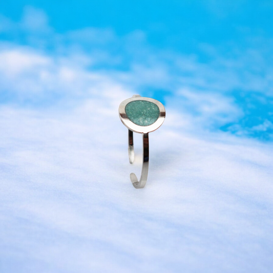 Geboortesteen Ring - Zilver - December - Turkoois Blauwgroen