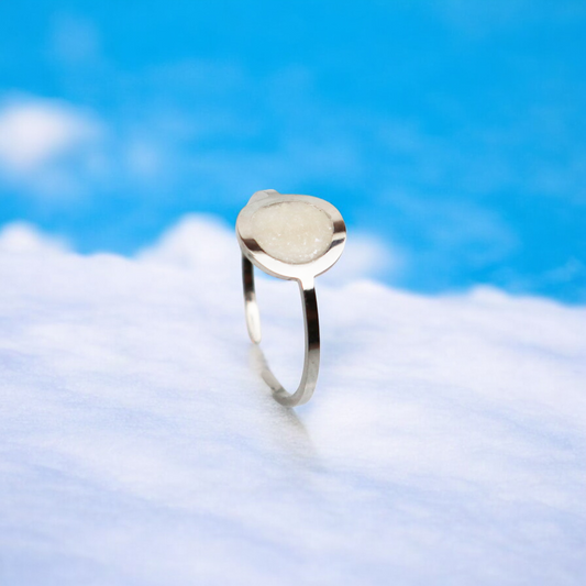 Geboortesteen Ring - Zilver - April - Diamant Wit