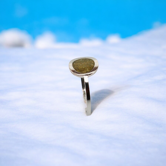 Geboortesteen Ring - Zilver - Augustus - Peridoot Groen