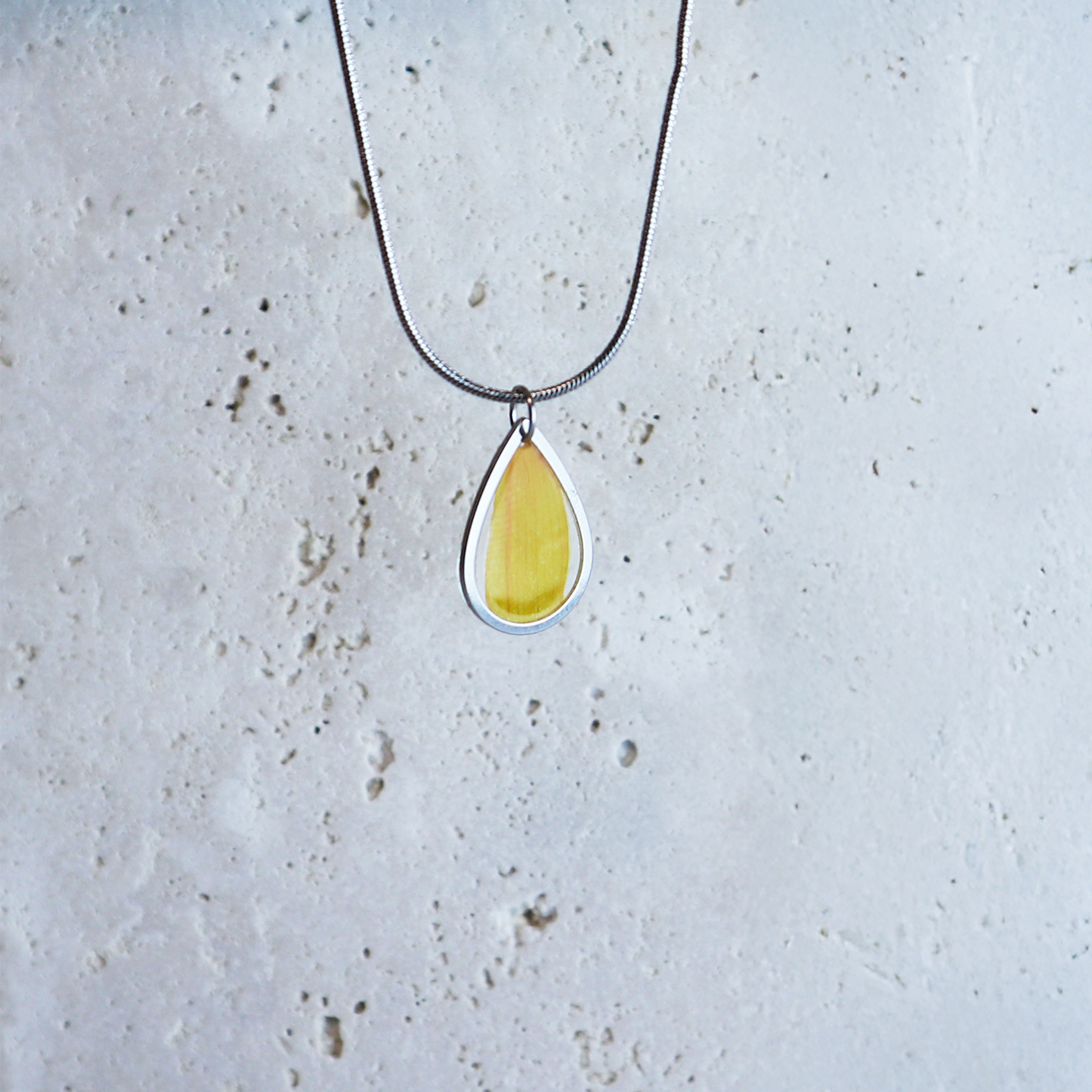 Hanger Drop – Zonnebloem – Zilver
