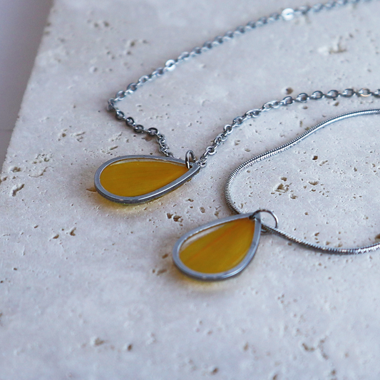 Hanger Drop – Zonnebloem – Zilver