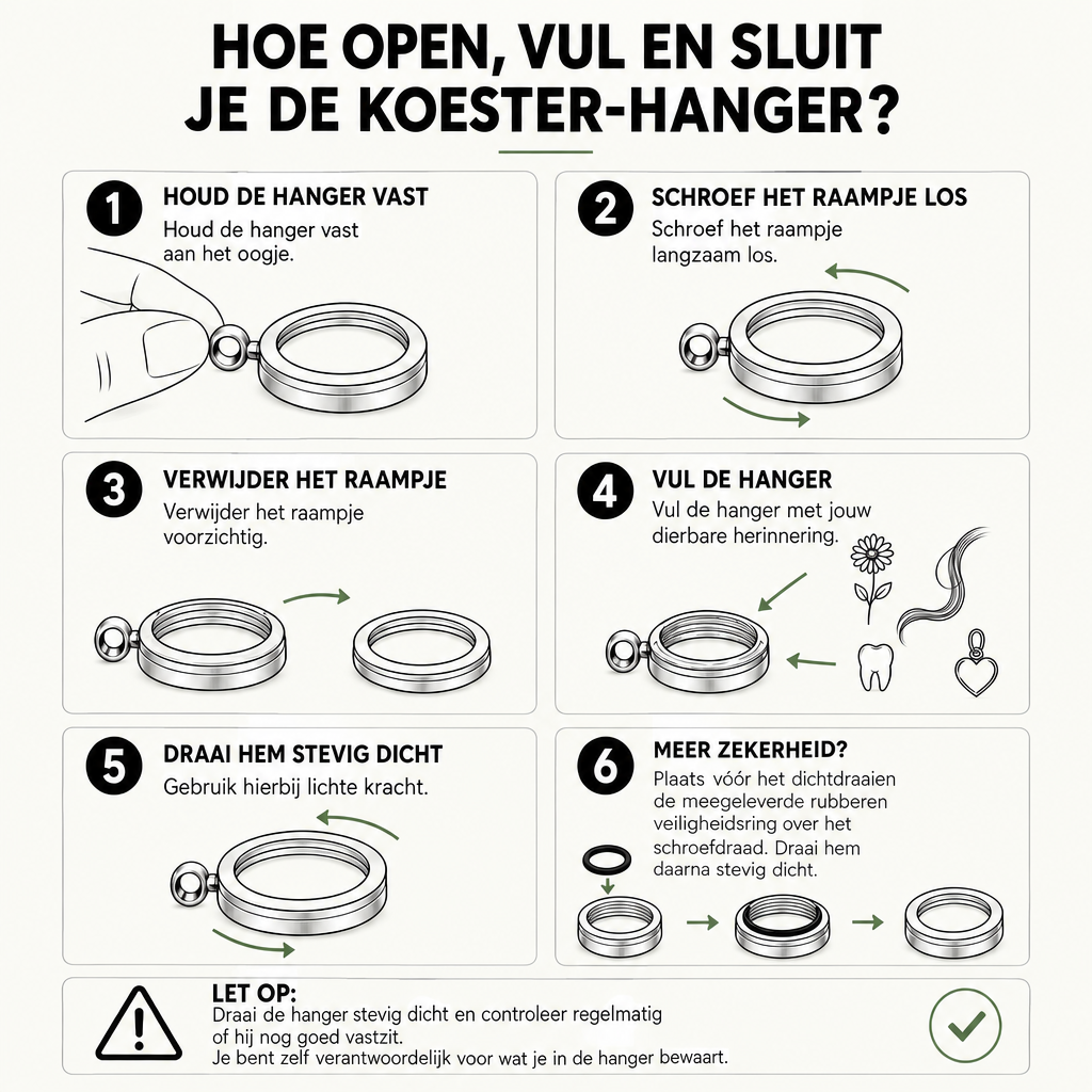 Hanger – Koester - Zilver