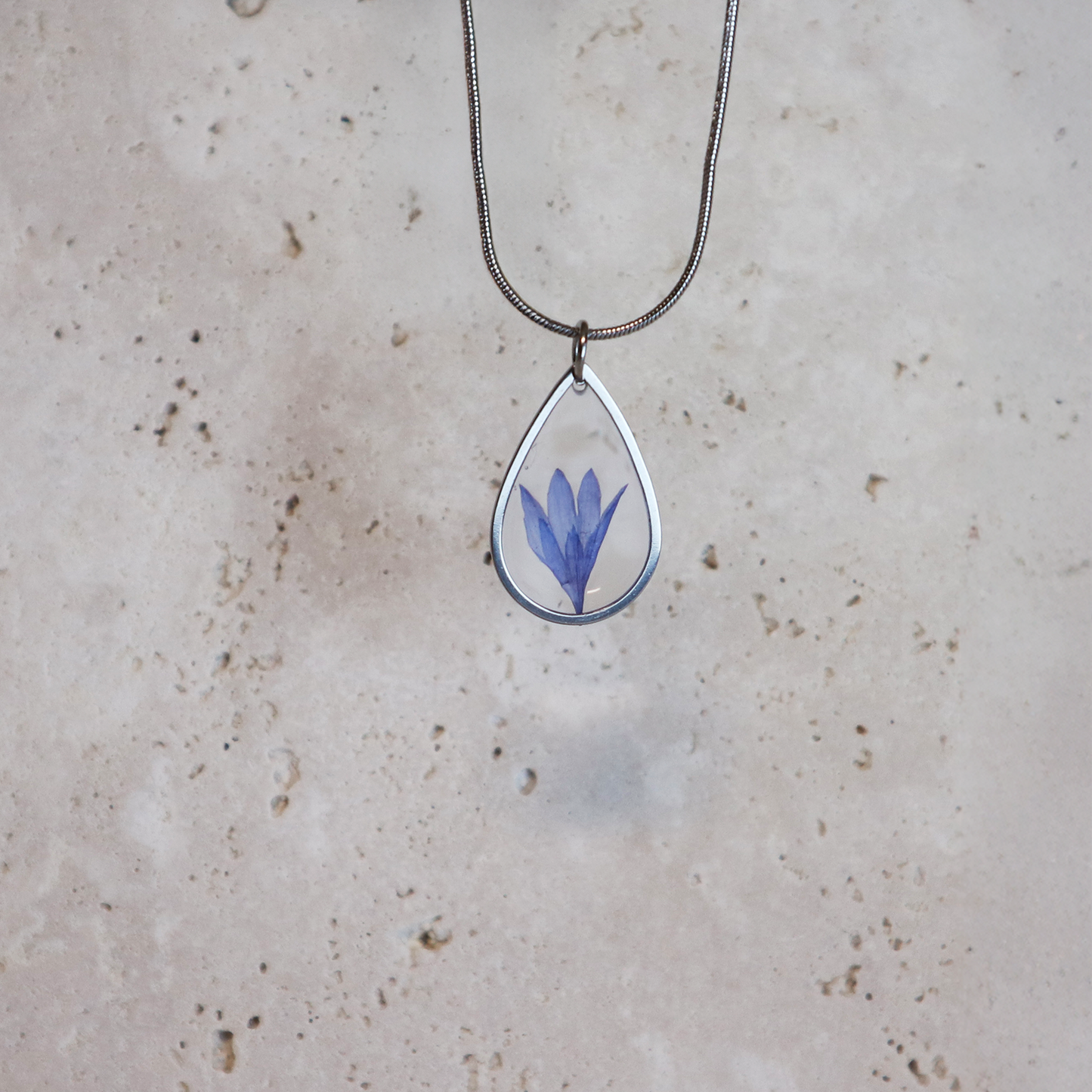 Hanger Drop – Korenbloem – Zilver