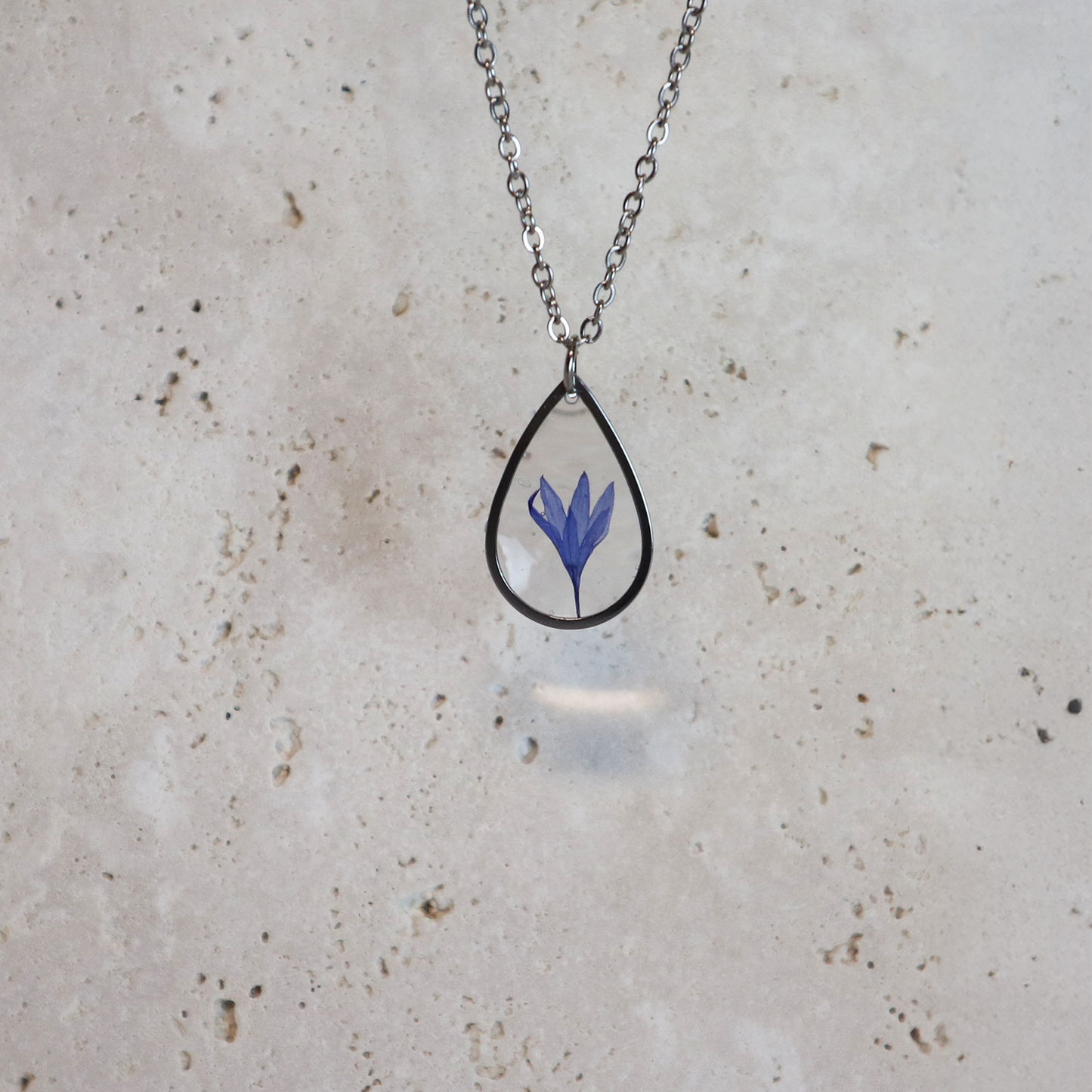 Hanger Drop – Korenbloem – Zilver