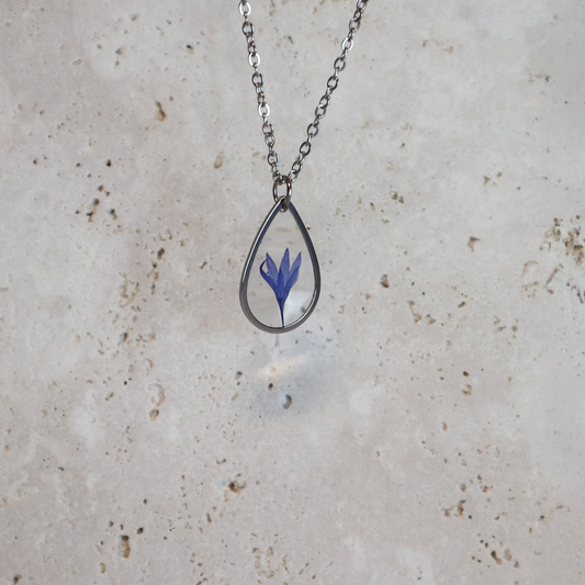 Hanger Drop – Korenbloem – Zilver