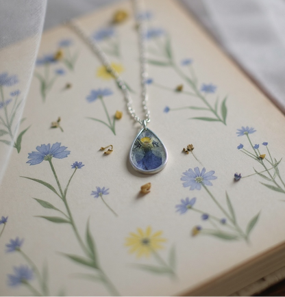 Hanger Drop – Viooltje – Zilver